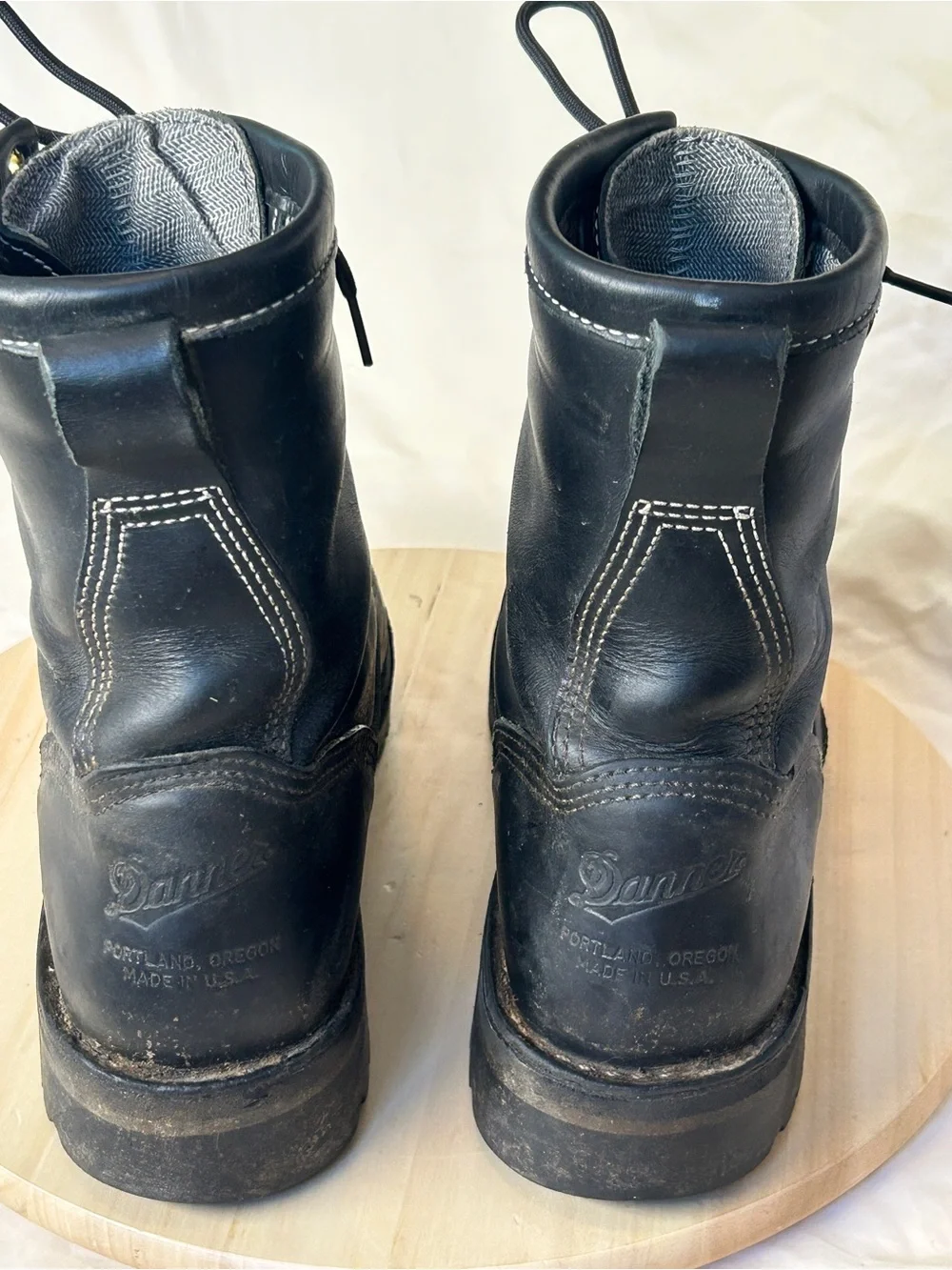Danner Men's Super Rain Forest 8”Black Leather Work Boot US 11.5